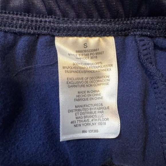 FILA Settanta Track Pant Kids Small Navy Zip Ankle Side Stripe Athletic Sports - Picture 5 of 8